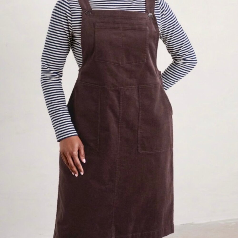 Pinafore dress Seasalt Cornwall, brown